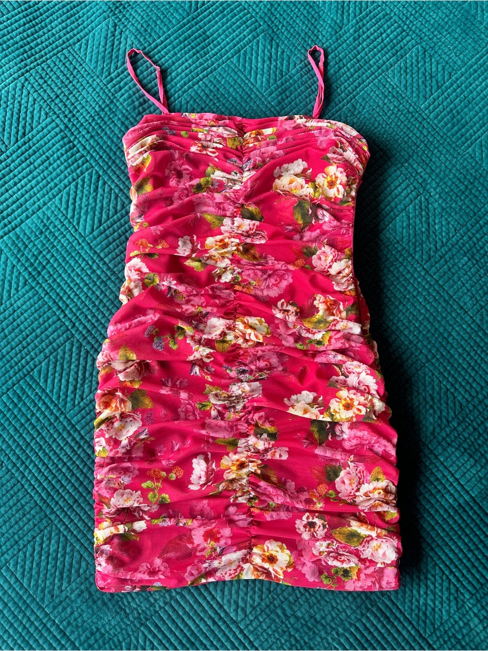 LAPDANCE Floral Mini Dress in Pink Like New